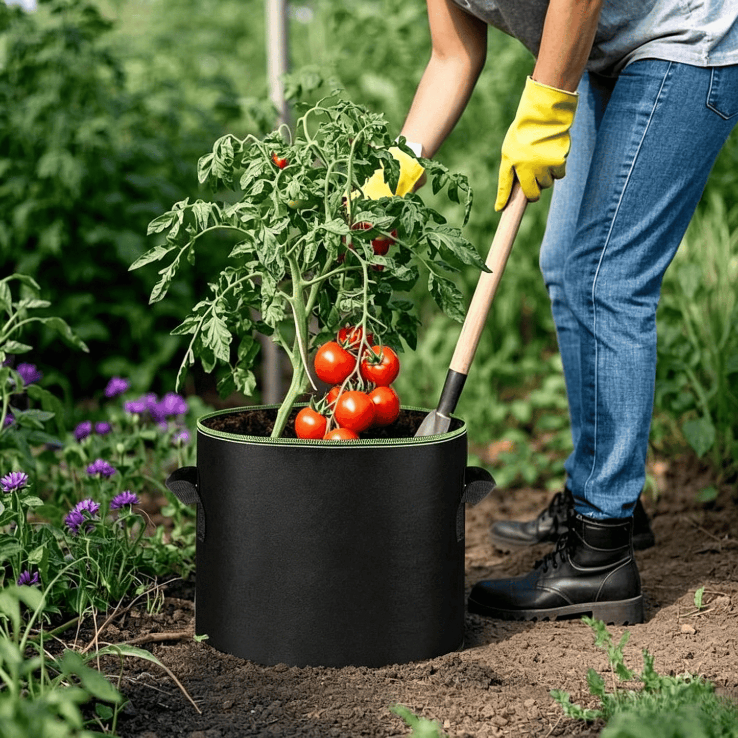 🌱🎁Last Day 50% OFF  5-Pack 5 Gallon Grow Bags🪴