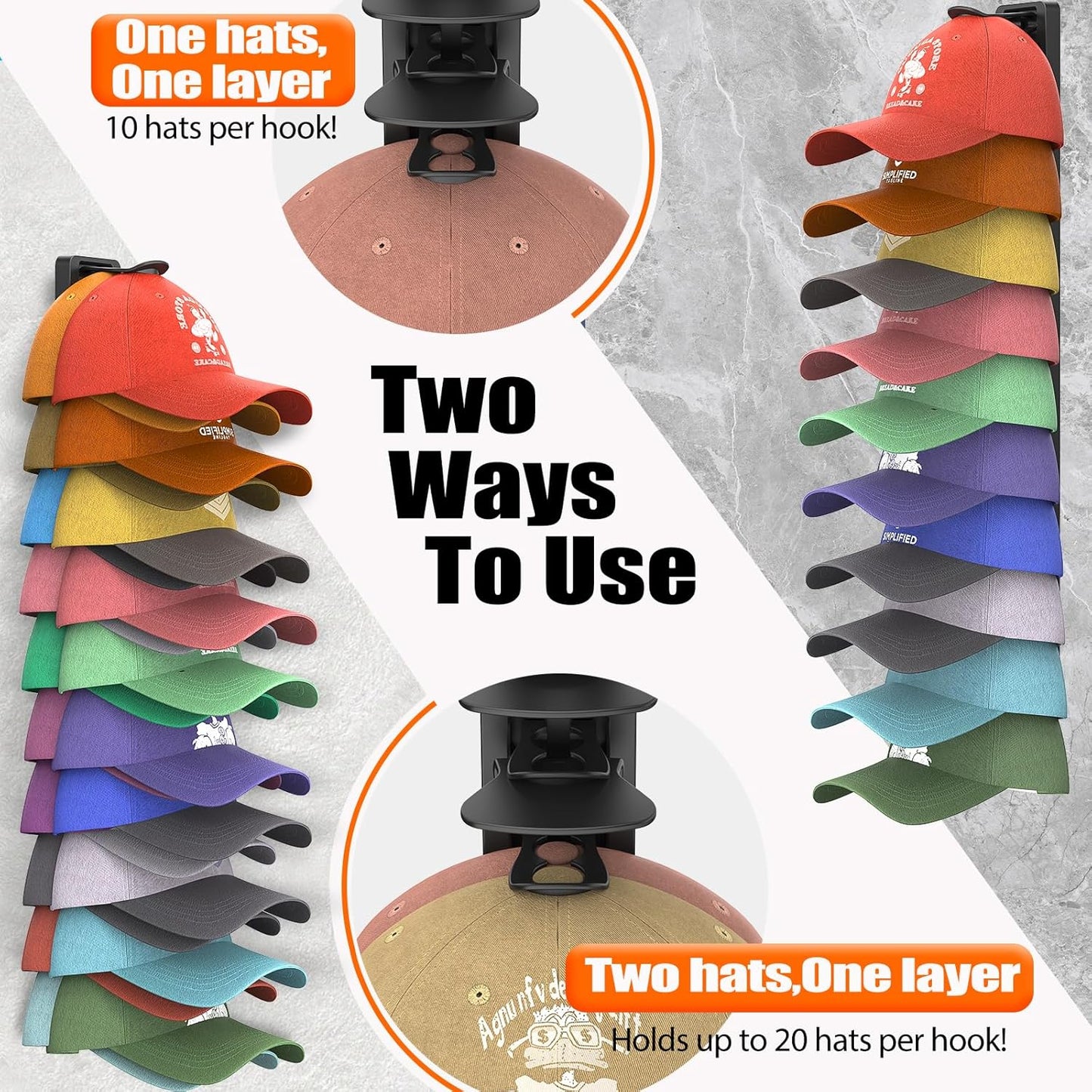 🏆 35K+ SOLD!🧢New Hat Organizer for Baseball Caps
