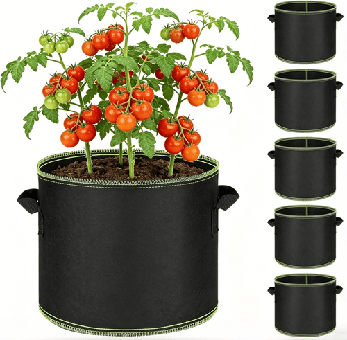 🌱🎁Last Day 50% OFF  5-Pack 5 Gallon Grow Bags🪴
