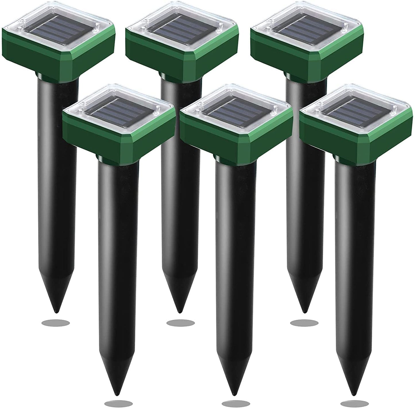 Upgraded 7000ft🔥Solar Power Ultrasonic Gopher Mice Mole Pest Snake Repellent