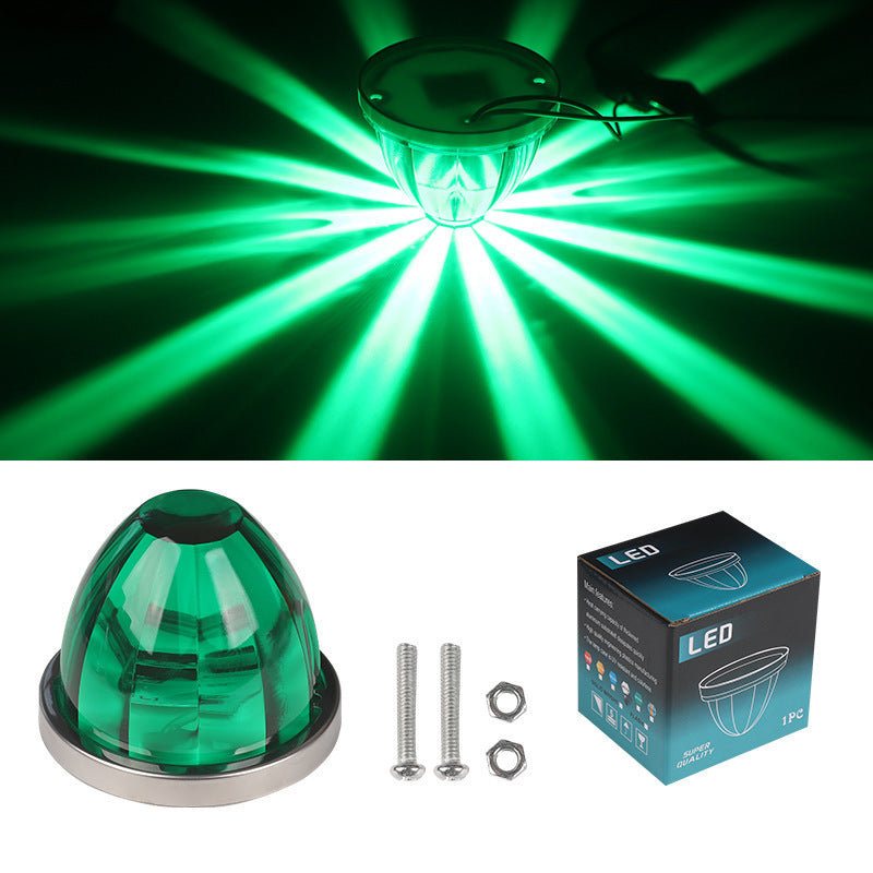 3/4 Inch LED Amber Watermelon Side Marker Light