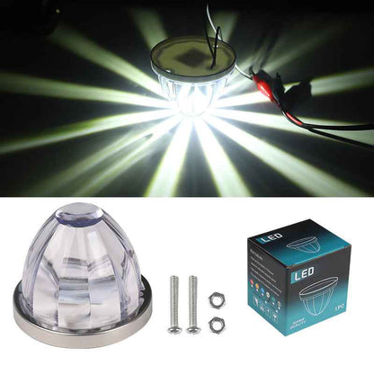 3/4 Inch LED Amber Watermelon Side Marker Light