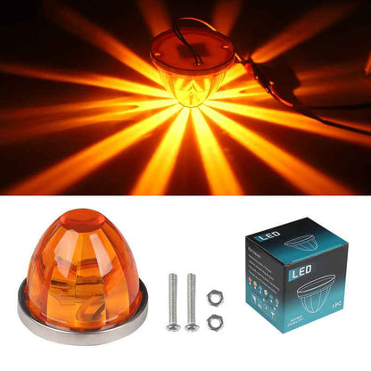 3/4 Inch LED Amber Watermelon Side Marker Light