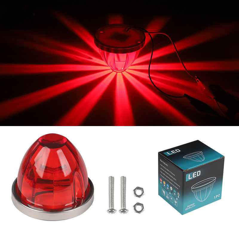 3/4 Inch LED Amber Watermelon Side Marker Light