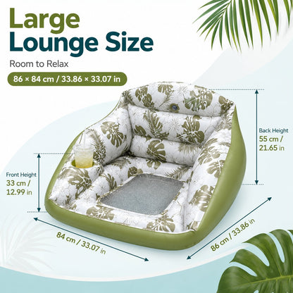 🛋️ 3-in-1 Inflatable Pool Lounge Chair🎁
