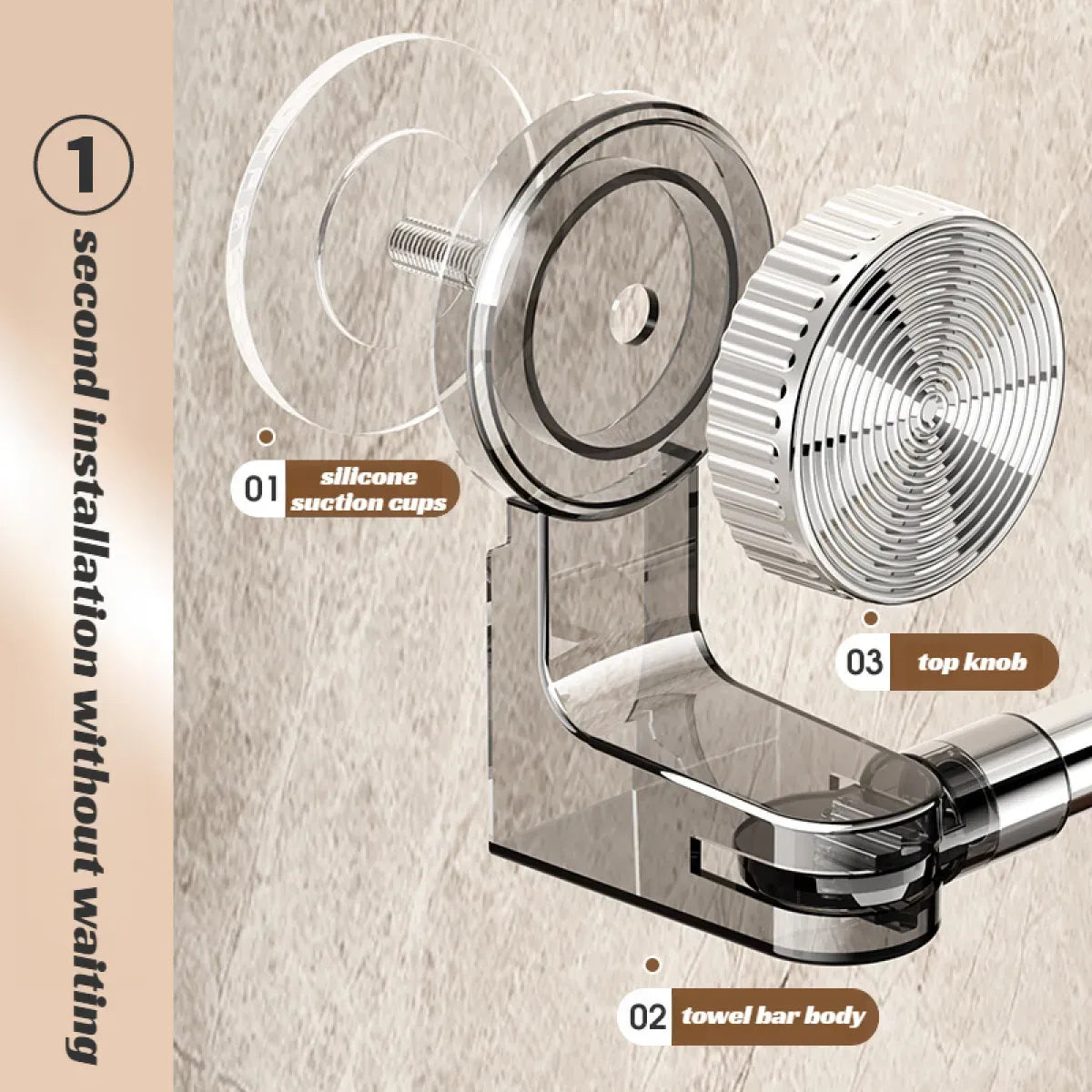 🔥Hot Sale - 49% OFF🔥360° Rotating Retractable Towel & Shoe Rack