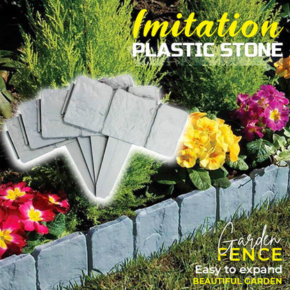 🔥LIMITED TIME 49% OFF! 🏡Imitation Stone Garden Fence - DIY Garden Edging Border🌿✨