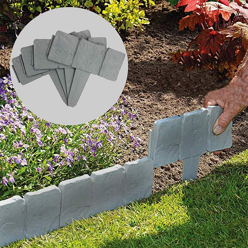 🔥LIMITED TIME 49% OFF! 🏡Imitation Stone Garden Fence - DIY Garden Edging Border🌿✨